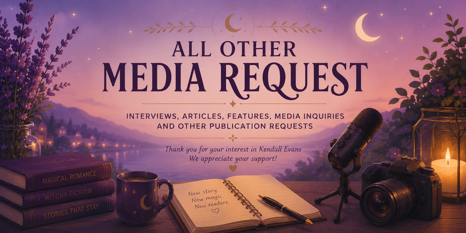All Other Media Request — interviews, articles, features, media inquiries and other publication requests